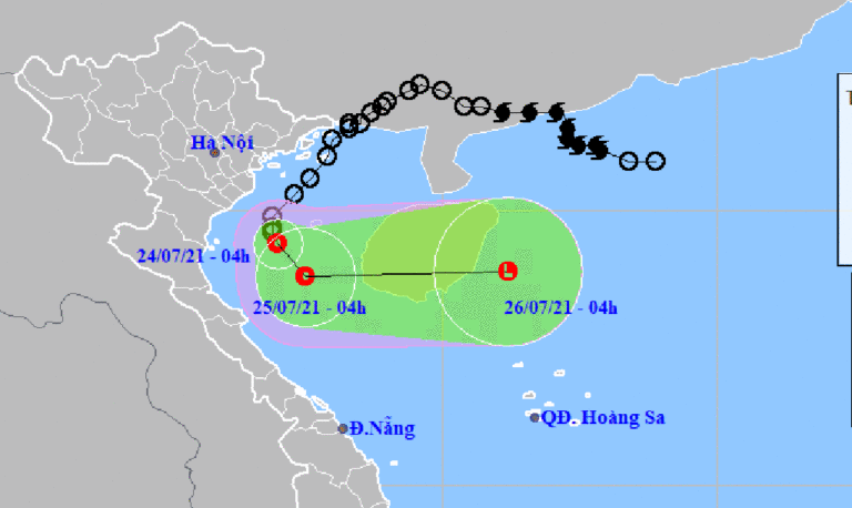 Tin tức thời tiết hôm nay 24.7.2021: Áp thấp nhiệt đới gây mưa lớn đến 200 mm