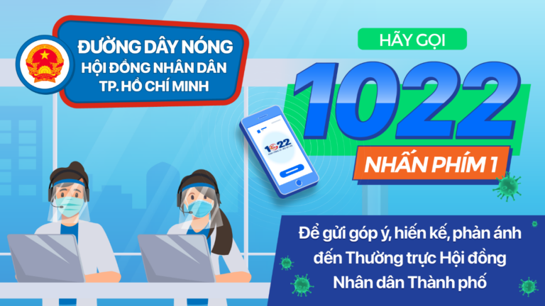 Từ 16.7, người dân gọi số 1022 phản ánh tình hình Covid-19 với HĐND TP.HCM