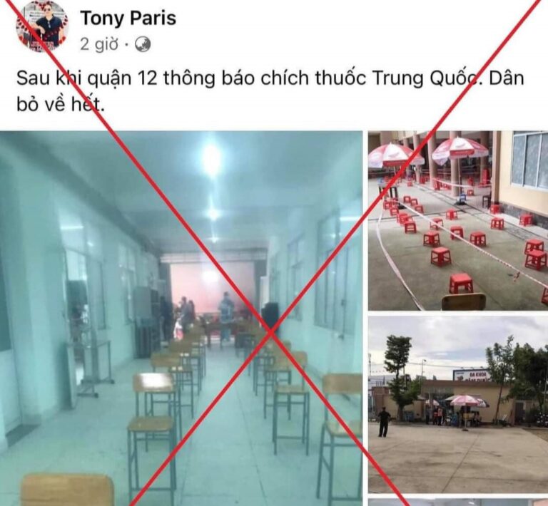 TP.HCM: Thông tin người dân Q.12 bỏ về hết khi tiêm vắc xin Trung Quốc là không đúng