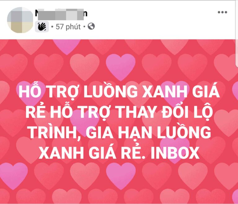 Dịch vụ đăng ký giấy luồng xanh nhận làm ngày ảo trong giấy xét nghiệm Covid-19