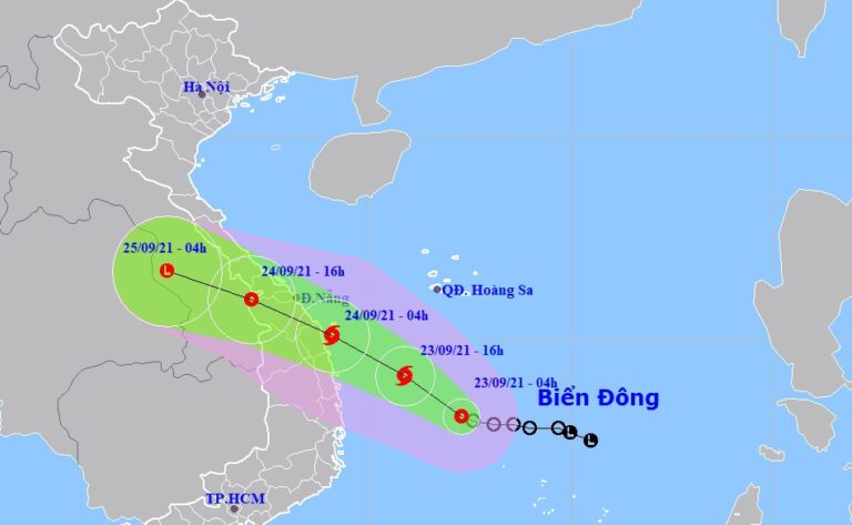 Tin tức thời tiết hôm nay 23.9.2021: Áp thấp nhiệt đới giật cấp 9, có khả năng mạnh lên thành bão