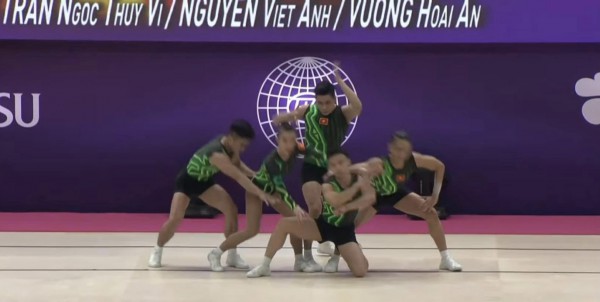 Việt Nam xuất sắc giành 1 HCV, 2 HCĐ giải vô địch aerobic thế giới 2022