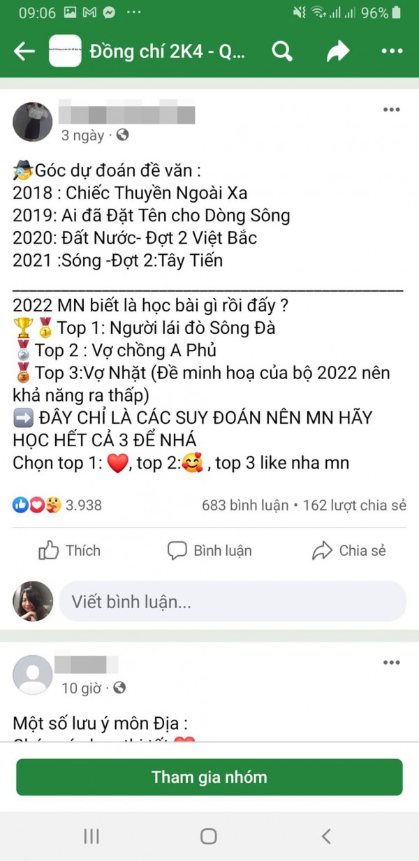 Đoán tủ đề văn, coi chừng phải 