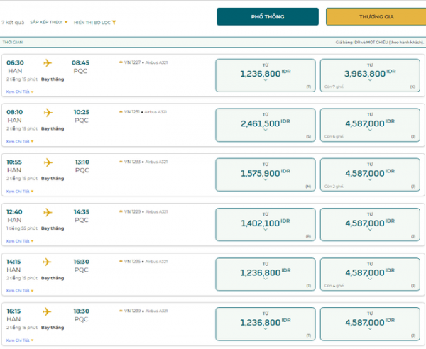 Vé máy bay nội địa lên đến gần 10 triệu ở những chặng bay "nóng", chỉ sau một vài tiếng đã ở mức giá khác