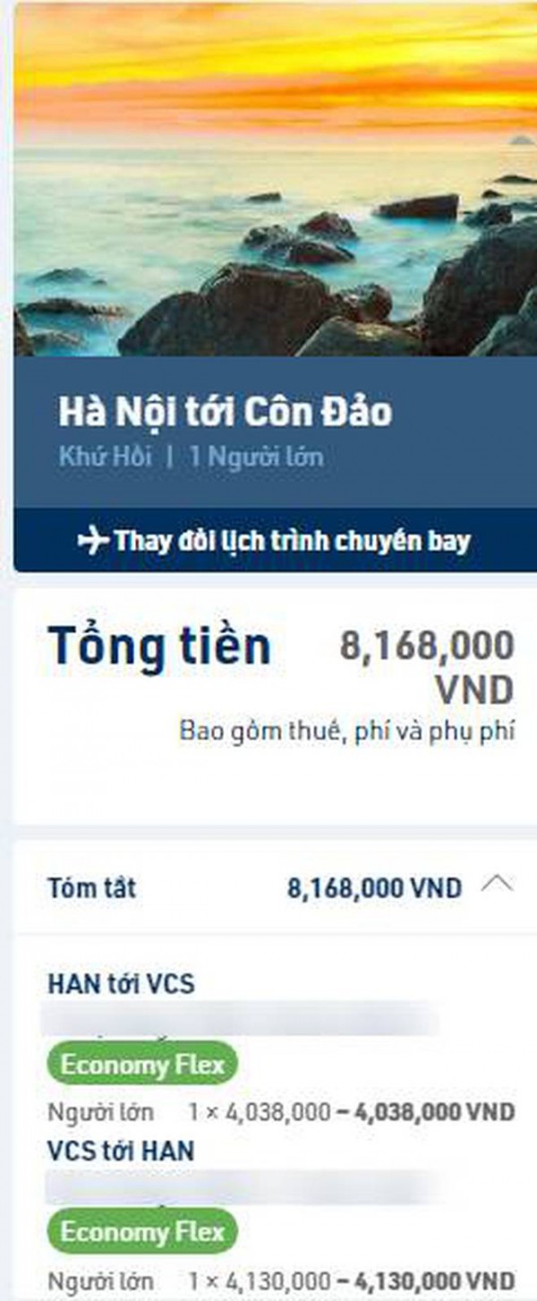 Vé máy bay nội địa lên đến gần 10 triệu ở những chặng bay "nóng", chỉ sau một vài tiếng đã ở mức giá khác