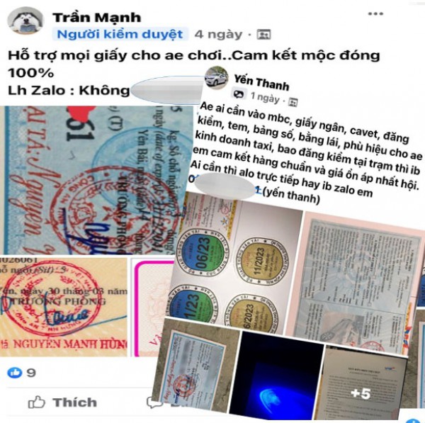 Công khai mua bán ô tô 