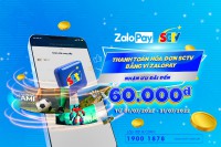 Mở Zalo thanh toán SCTV ưu đãi đến 60.000đ