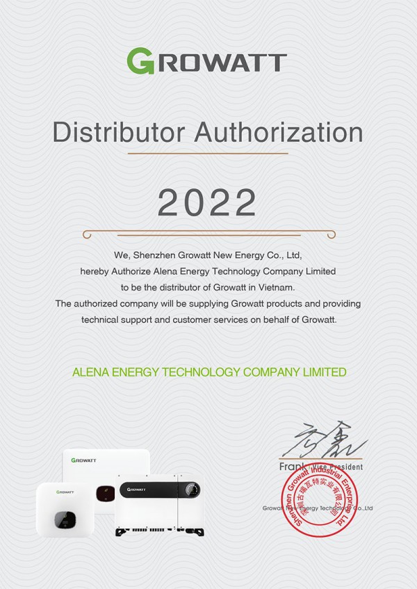 ALENA ENERGY ký kết thỏa thuận hợp tác mới với Growatt