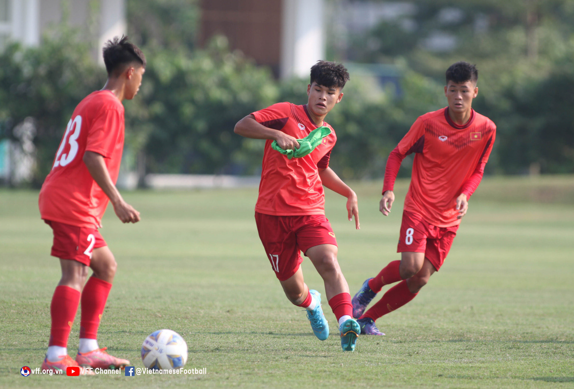 U16 Việt Nam tích cực rèn đấu pháp, chuẩn bị cho trận đấu với U16 Philippines