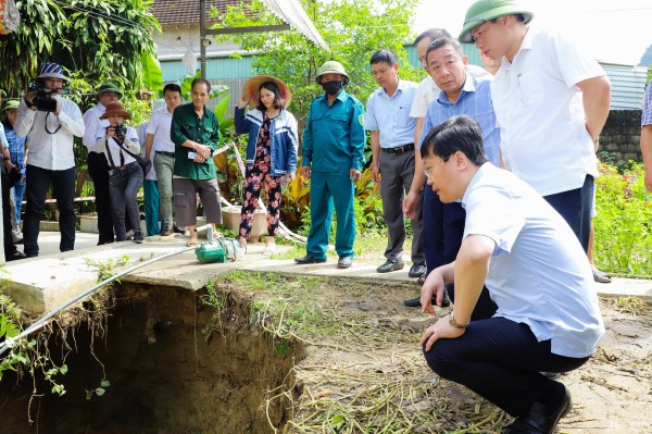 Nghệ An: Đã tìm ra nguyên nhân gây sụt lún đất bất thường ở xã Châu Hồng