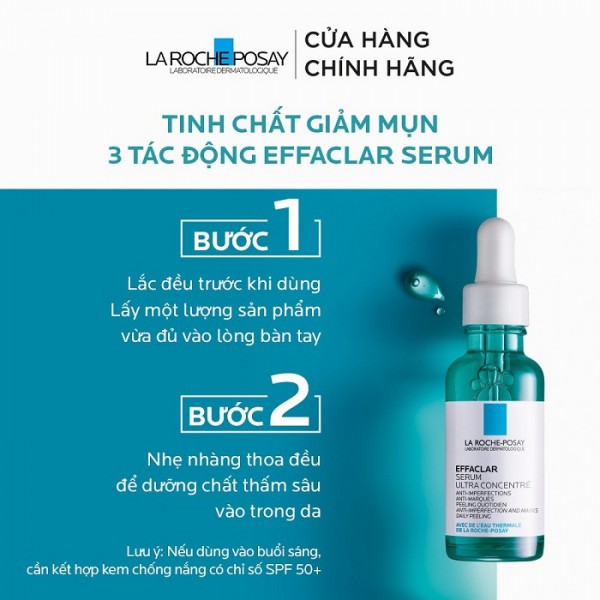 Review tất tần tật về serum trị mụn La Roche Posay Effaclar Ultra Concentrated Serum