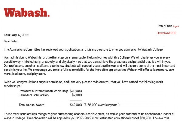 Cậu học trò mồ côi cha giành 4 suất học bổng của ĐH Mỹ Cậu học trò mồ côi cha giành 4 suất học bổng của ĐH Mỹ