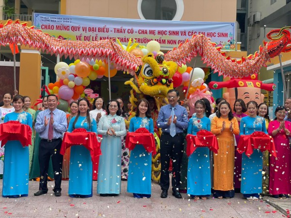 Một quận của TP.HCM đưa vào sử dụng trường mầm non theo chuẩn quốc gia