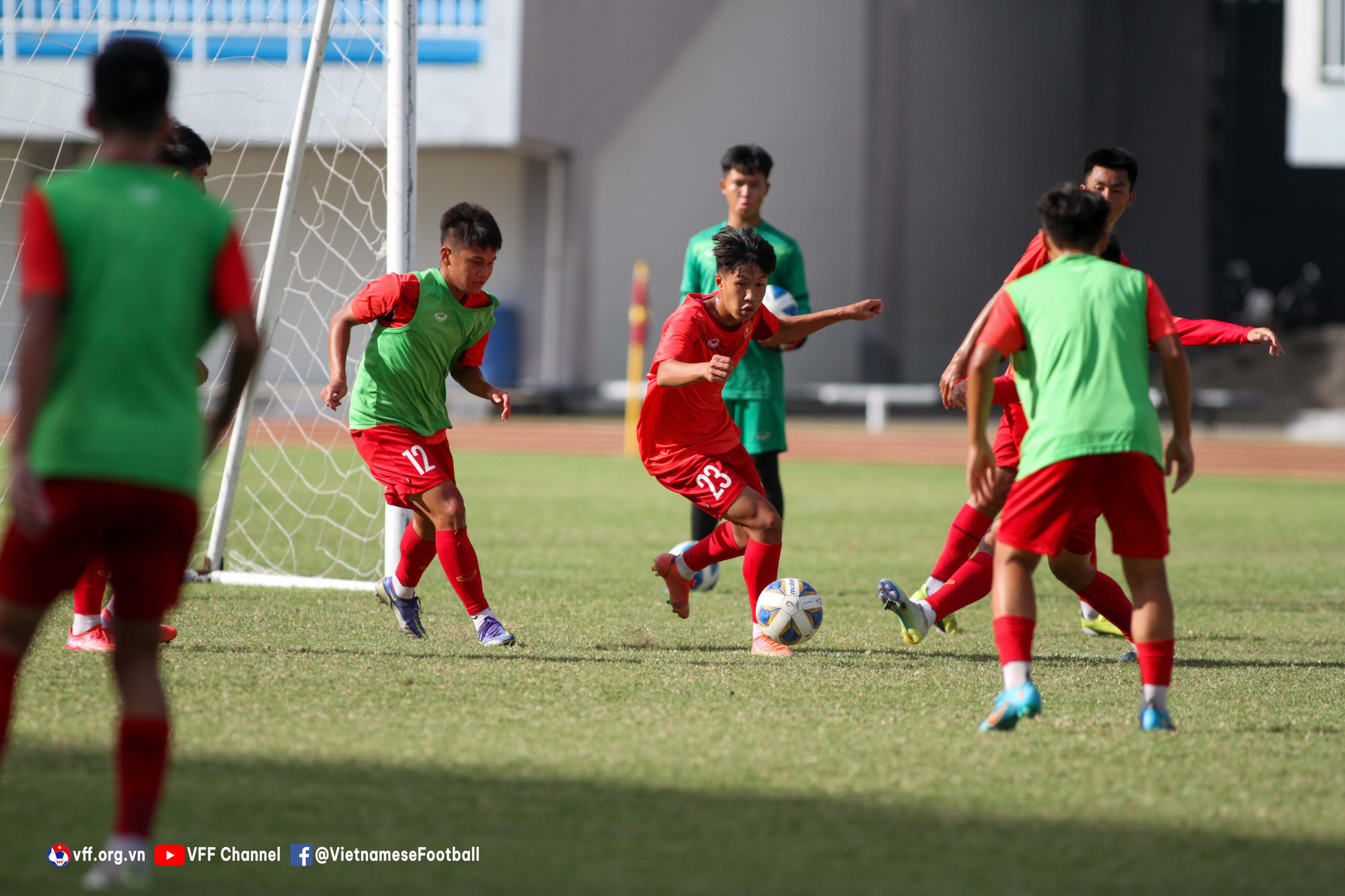 U16 Việt Nam hăng say tập luyện, hướng đến vòng bán kết giải U16 Đông Nam Á 2022