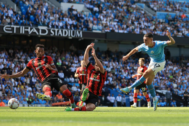 Thắng đậm Bournemouth, Man City vững ngôi đầu