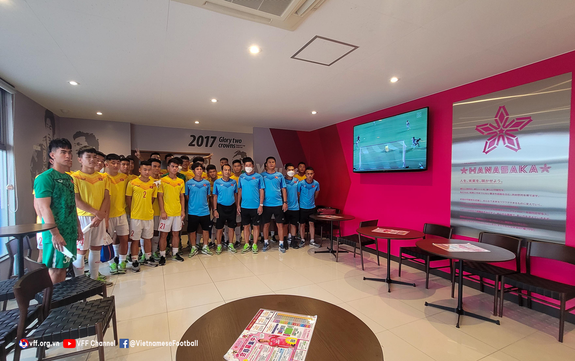 ĐT U20 Việt Nam đã đến Nhật Bản, tích cực tập hồi phục và củng cố thể lực