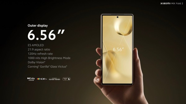 Xiaomi giới thiệu smartphone màn hình gập MIX Fold 2, mỏng chỉ 5,4 mm