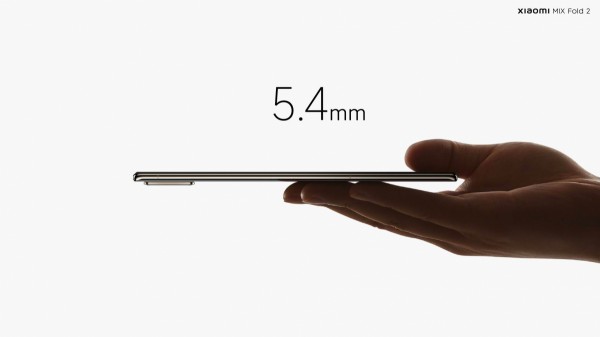 Xiaomi giới thiệu smartphone màn hình gập MIX Fold 2, mỏng chỉ 5,4 mm