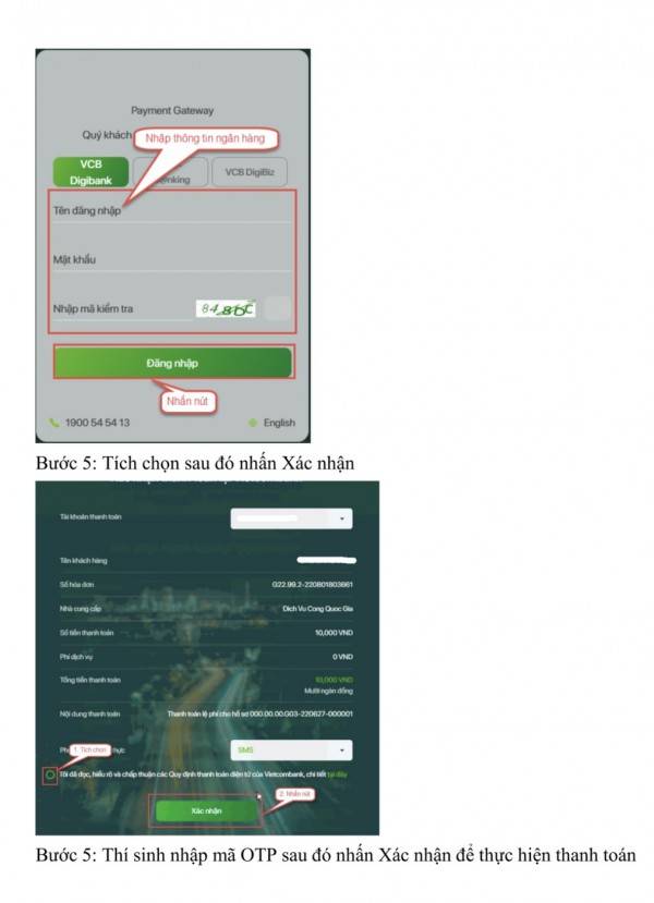 Bộ GD-ĐT hướng dẫn 15 kênh thanh toán trực tuyến lệ phí xét tuyển đại học