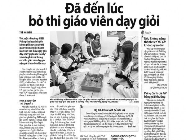 Vì sao giáo viên nghỉ việc?: Giọt nước nào làm tràn ly?