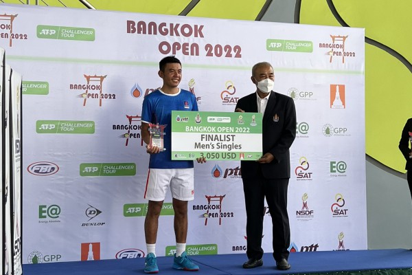Lý Hoàng Nam đoạt á quân đơn nam giải quần vợt nhà nghề ATP Challenger Bangkok Open