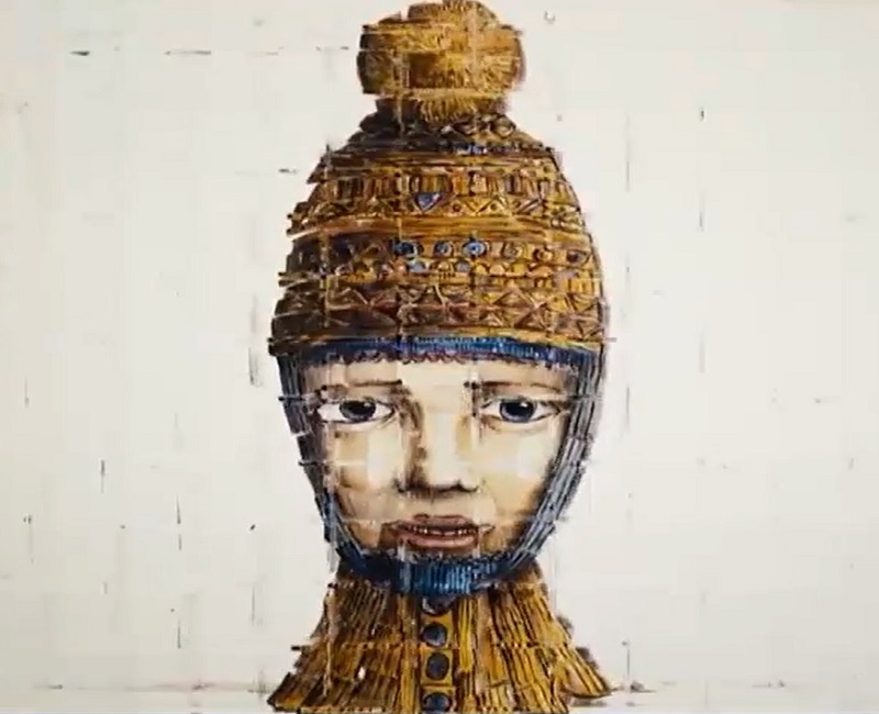 Tranh 3D từ những khối thủy tinh trong suốt