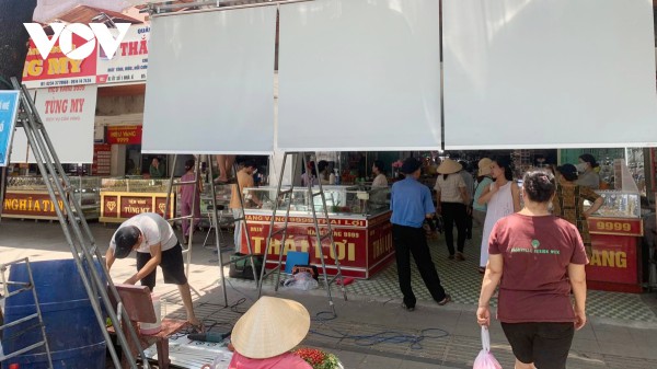 2 tiệm vàng bị cướp ở Huế đang khẩn trương sửa chữa để mở cửa trở lại