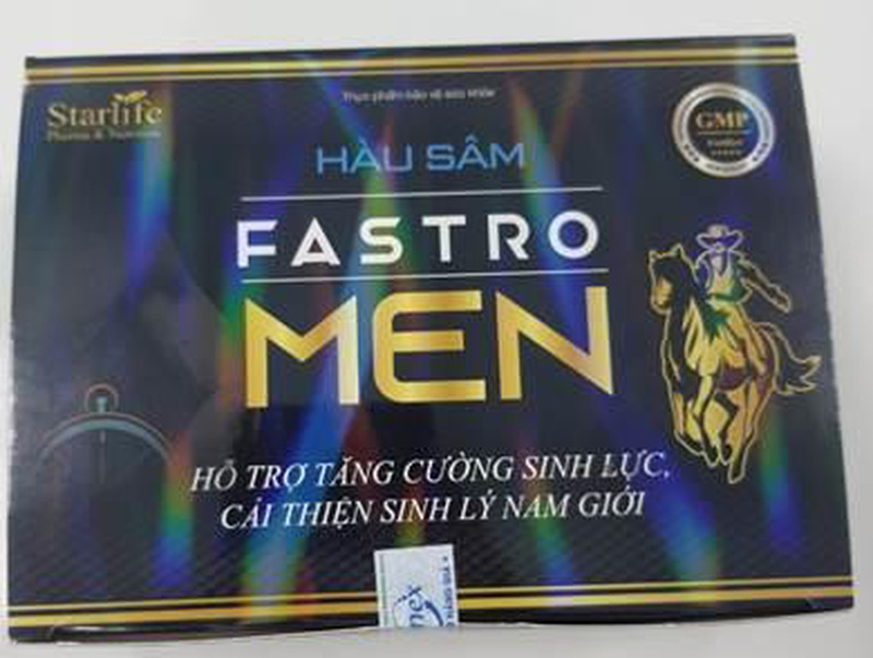 Cảnh báo: Sản phẩm thực phẩm bảo vệ sức khỏe HÀU SÂM FASTRO MEN có chứa chất cấm