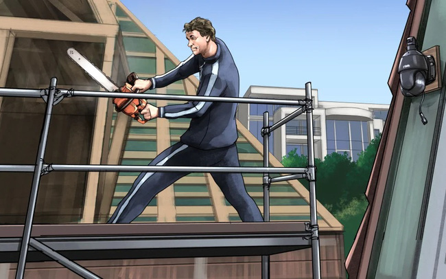 Cựu sao Arsenal Jens Lehmann cầm cưa máy sang phá nhà hàng xóm