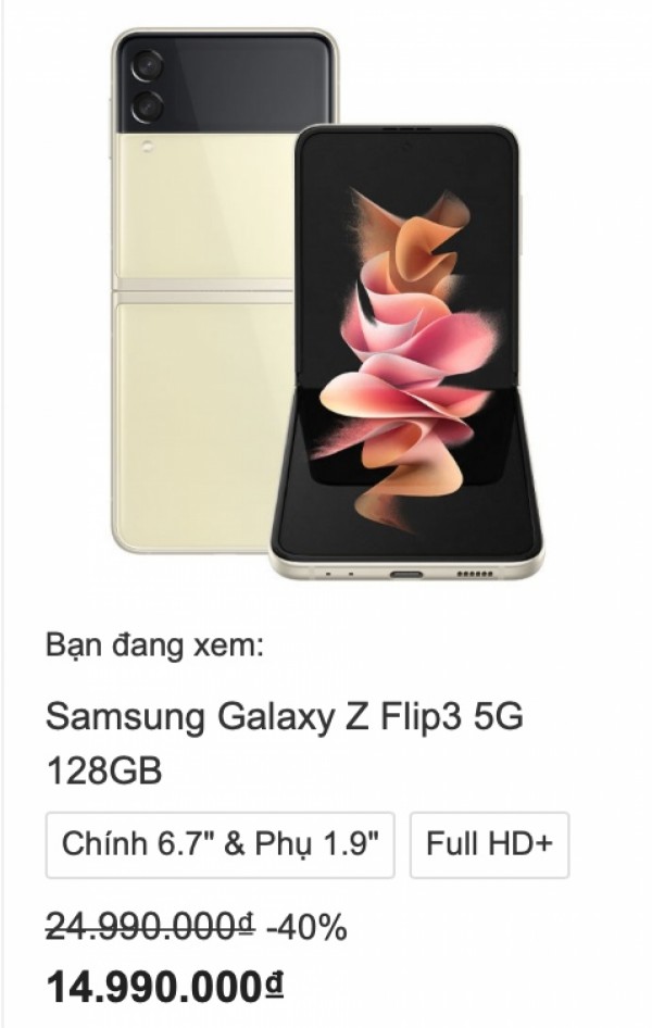 Giá bán của Samsung Galaxy Z Flip 3 và Z Fold 3 giảm mạnh, mua hay đợi?