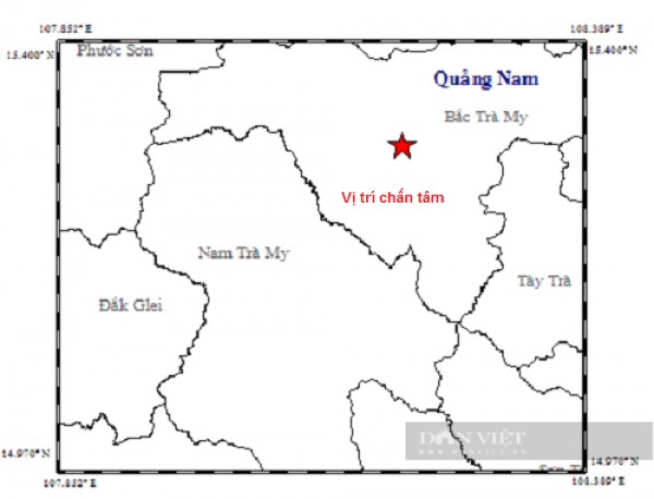 Quảng Nam: Động đất mạnh 4,7 độ richter, ở đồng bằng nghe rung lắc mạnh