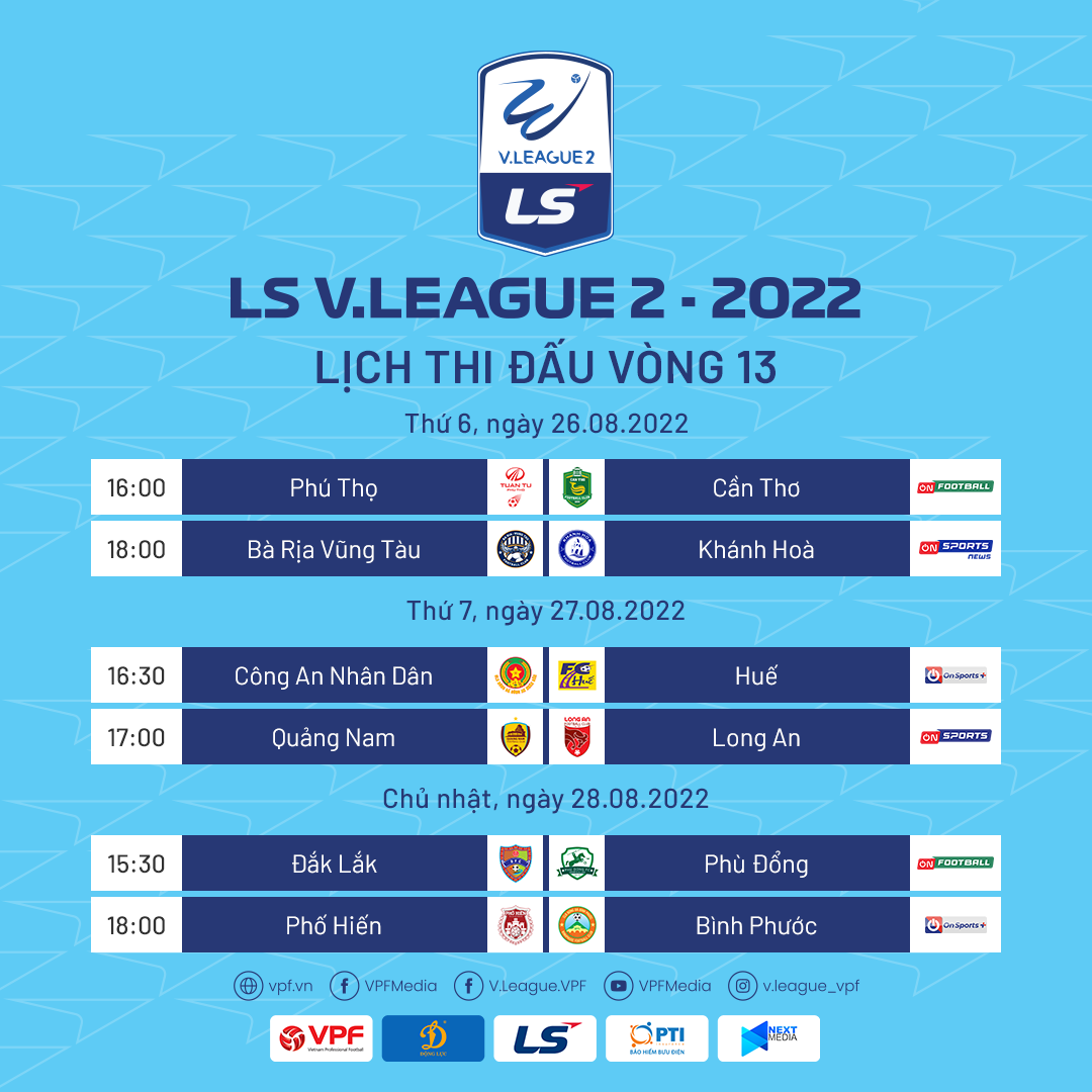 Trước vòng 13 LS V.League 2-2022: “Đại chiến” tại sân Bà Rịa!