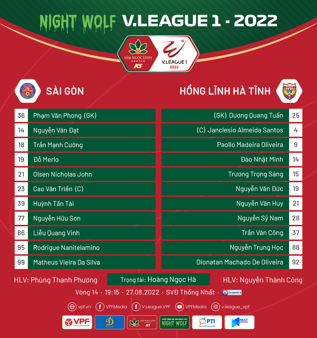 Vòng 14 V.League - CLB Sài Gòn giành chiến thắng kịch tính trước Hồng Lĩnh Hà Tĩnh