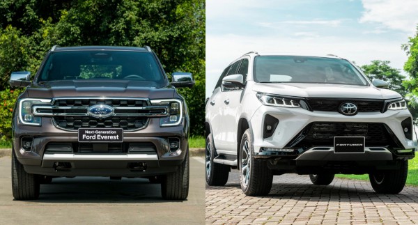 Xe SUV 7 chỗ dưới 1,5 tỉ đồng: Chọn Ford Everest 2023 hay Toyota Fortuner?