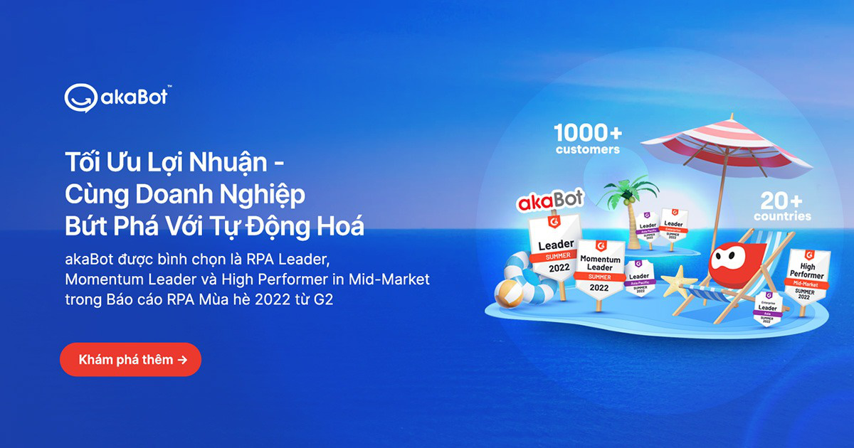 akaBot lọt top về bảo mật thông tin và hoàn vốn nhanh cho doanh nghiệp