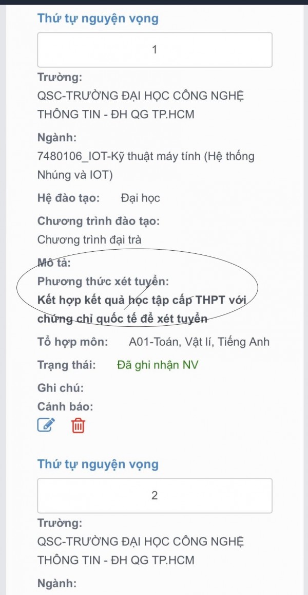 Nhiều thí sinh đăng ký nhầm phương thức xét tuyển đại học
