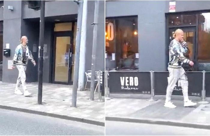 Haaland phản ứng ấn tượng khi fan MU hét vào mặt