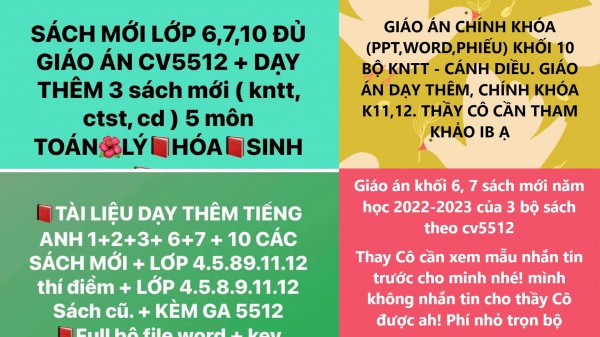 Nguy hại khi mua giáo án trên mạng