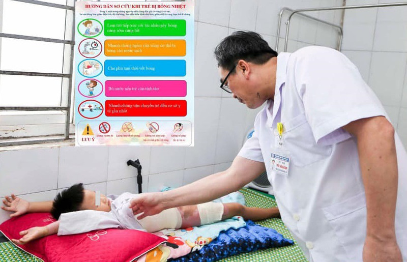 Cứu bé 5 tuổi bị nhiễm trùng, nhiễm độc nặng do đắp lá chữa bỏng Cứu bé 5 tuổi bị nhiễm trùng, nhiễm độc nặng do đắp lá chữa bỏng