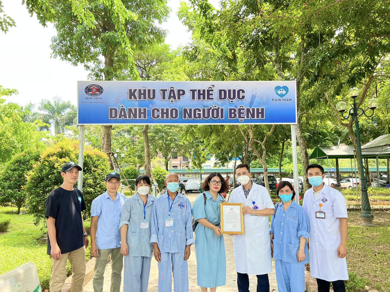 Đưa vào hoạt động khu tập thể dục dành cho bệnh nhân ung thư Đưa vào hoạt động khu tập thể dục dành cho bệnh nhân ung thư