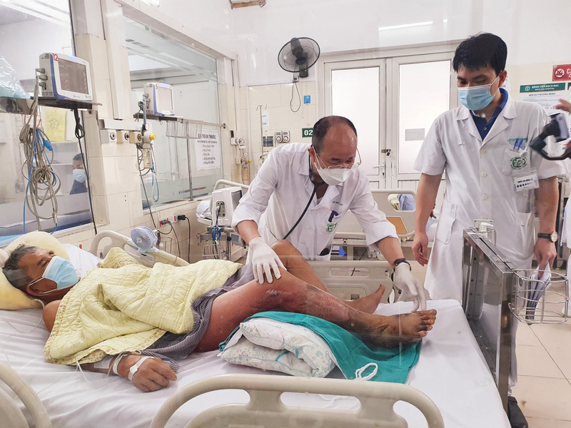 Hoại tử chân, nhiễm khuẩn huyết do nhiễm vi khuẩn Vibrio vulnificus Hoại tử chân, nhiễm khuẩn huyết do nhiễm vi khuẩn Vibrio vulnificus