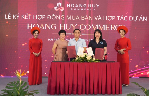 Ký kết hợp đồng mua bán và hợp tác dự án Hoang Huy Commerce