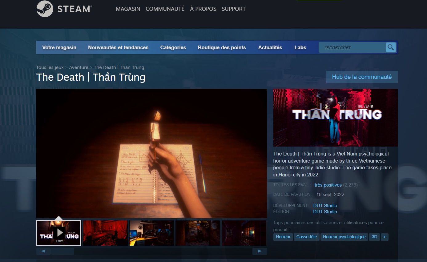 Thần Trùng - Game kinh dị thuần Việt lọt top xu hướng trên Steam