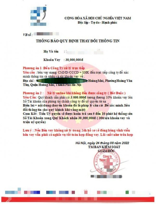 Cần tiền đi vay qua app, bị lừa phí 