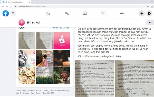 Đà Nẵng: Giáo viên Trường mẫu giáo ELM thừa nhận đánh, bạo hành trẻ