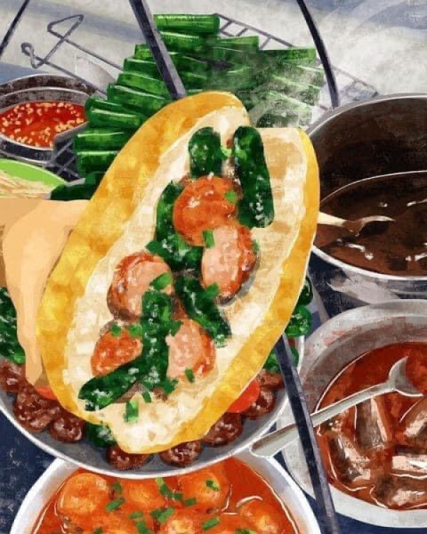 Chàng họa sĩ điển trai Philippines: Bánh mì Việt Nam có thể 