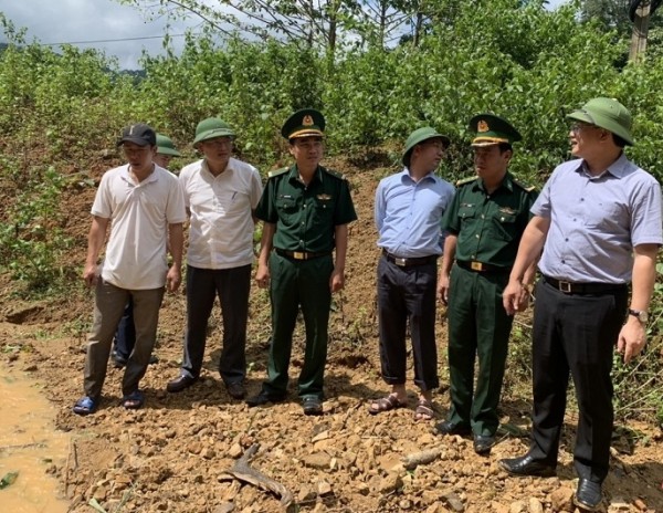 Thanh Hóa: Lãnh đạo tỉnh đi kiểm tra khắc phục hậu quả sau mưa lớn một số huyện trên địa bàn