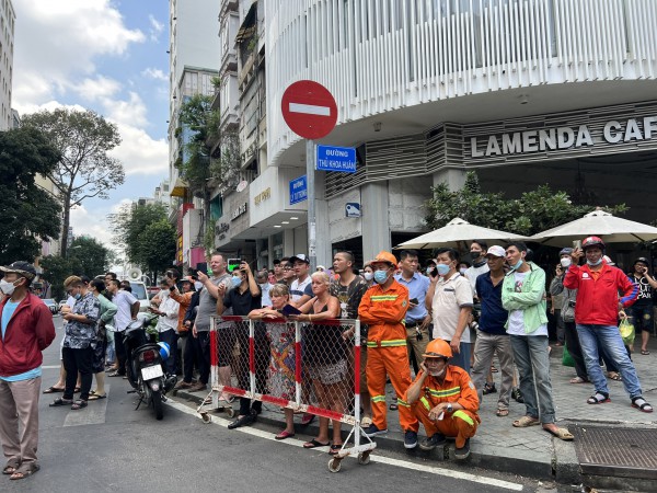 TP.HCM: Cháy tại quán bar District K ở trung tâm Q.1
