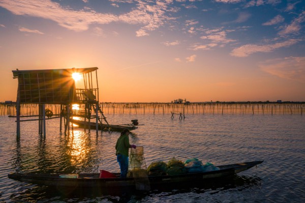 Mê hoặc với bình minh ở Đầm Chuồn