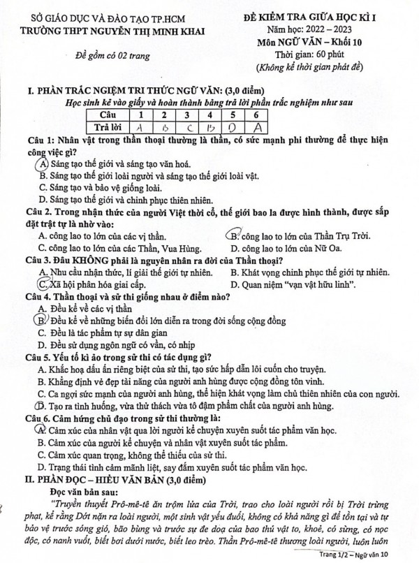 Thi ngữ văn bằng... trắc nghiệm